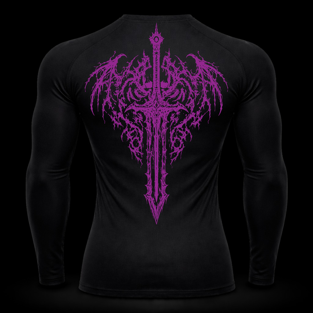 Crimson Blade  Long Sleeve Compression – Athletic Fit | MAZENTIH
