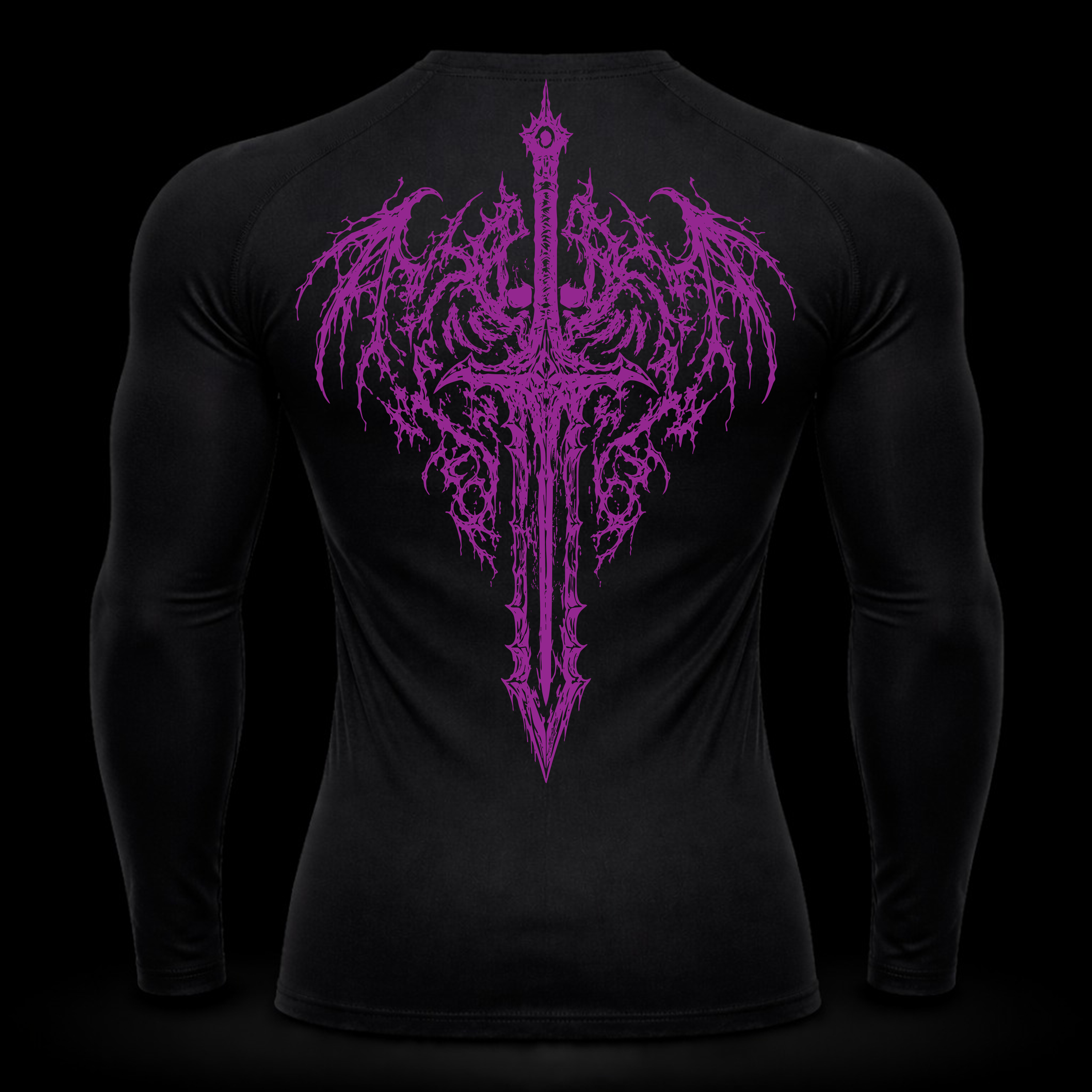Crimson Blade  Long Sleeve Compression – Athletic Fit | MAZENTIH