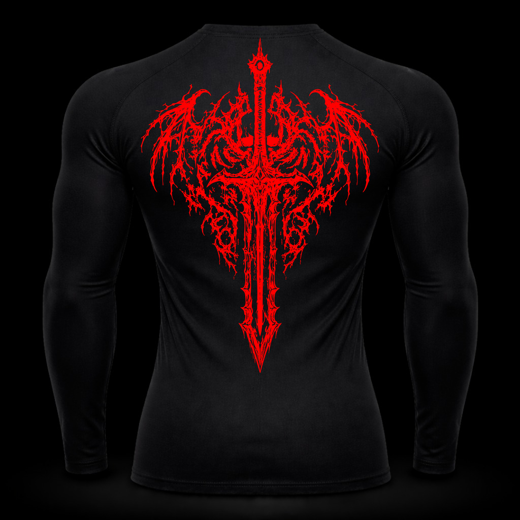 Crimson Blade  Long Sleeve Compression – Athletic Fit | MAZENTIH