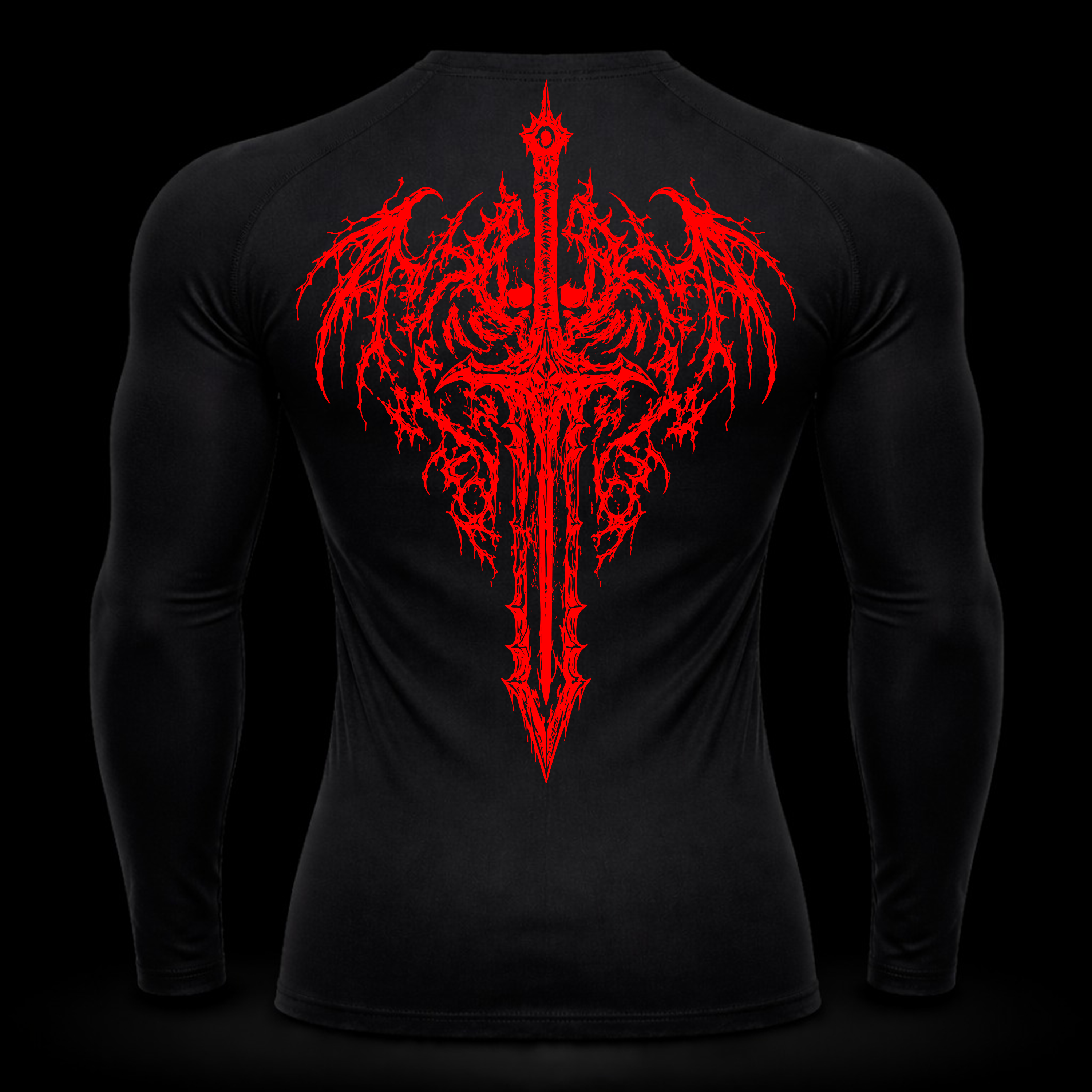 Crimson Blade  Long Sleeve Compression – Athletic Fit | MAZENTIH
