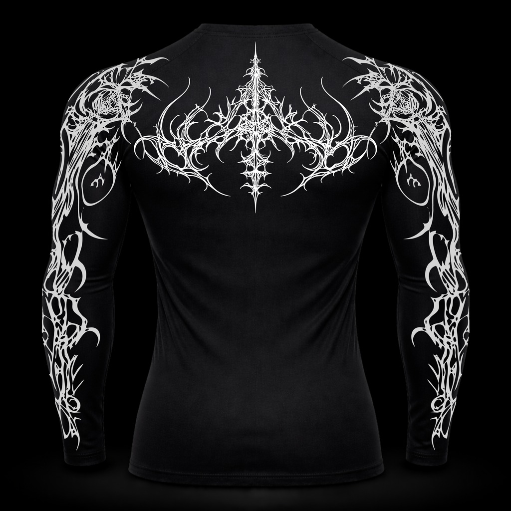 Dark Sigil Long Sleeve Compression – Athletic Fit | MAZENTIH