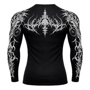 Dark Sigil Long Sleeve Compression – Athletic Fit | MAZENTIH