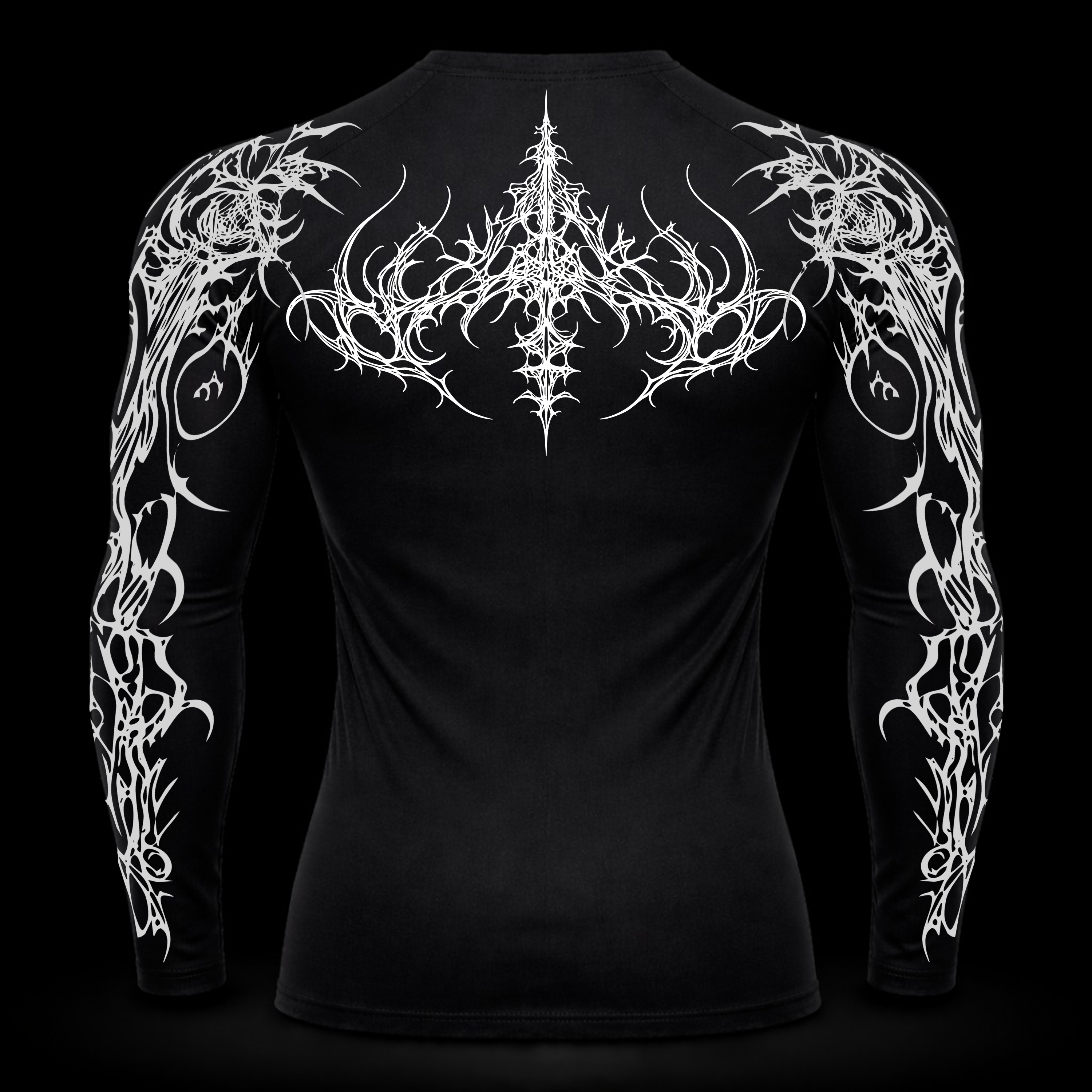 Dark Sigil Long Sleeve Compression – Athletic Fit | MAZENTIH