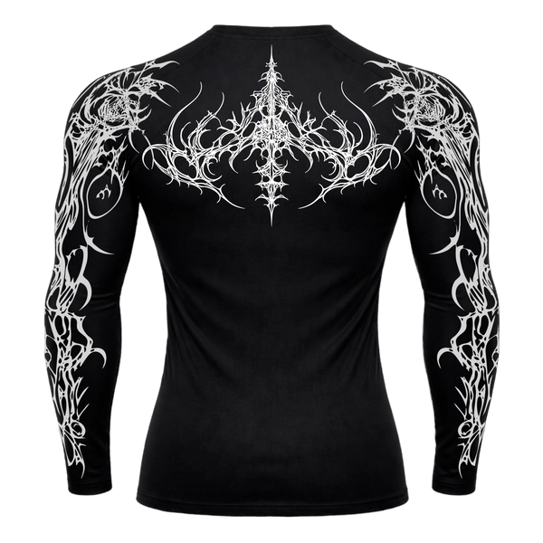 Dark Sigil Long Sleeve Compression – Athletic Fit | MAZENTIH
