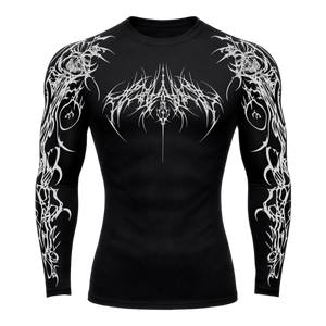 Dark Sigil Long Sleeve Compression – Athletic Fit | MAZENTIH
