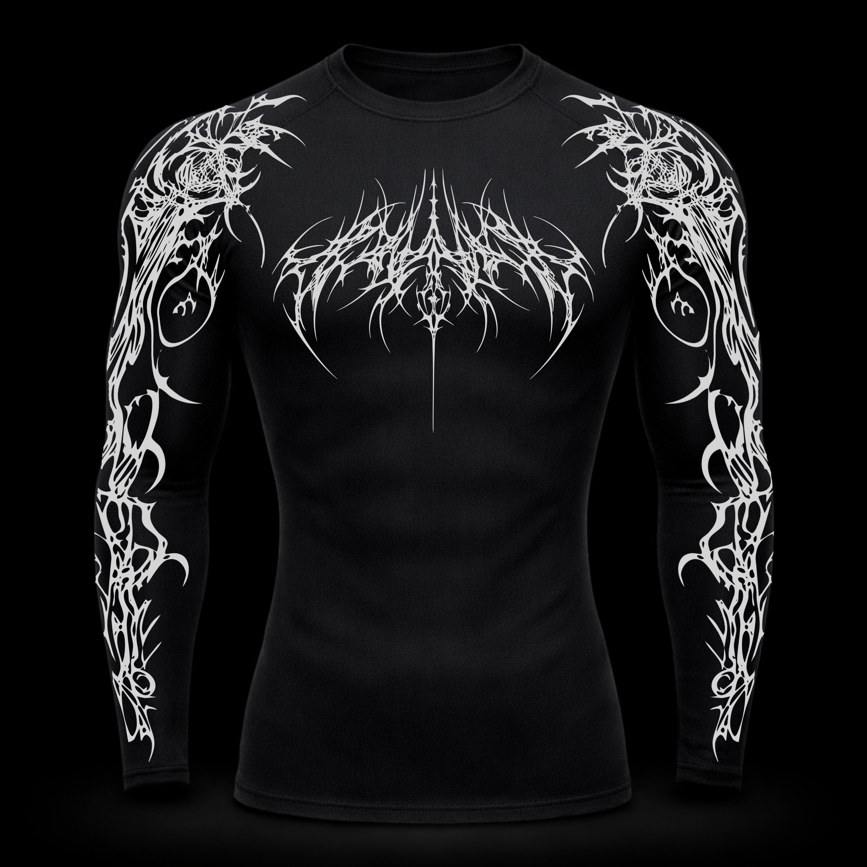 Dark Sigil Long Sleeve Compression – Athletic Fit | MAZENTIH
