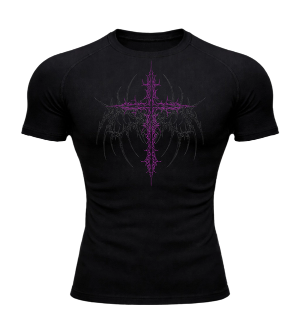 Crimson Cross Compression – Athletic Fit | MAZENTIH