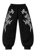 Black Flame Gym Jogger Pants |MAZENTIH
