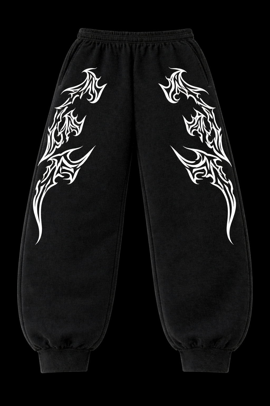 Black Flame Gym Jogger Pants |MAZENTIH