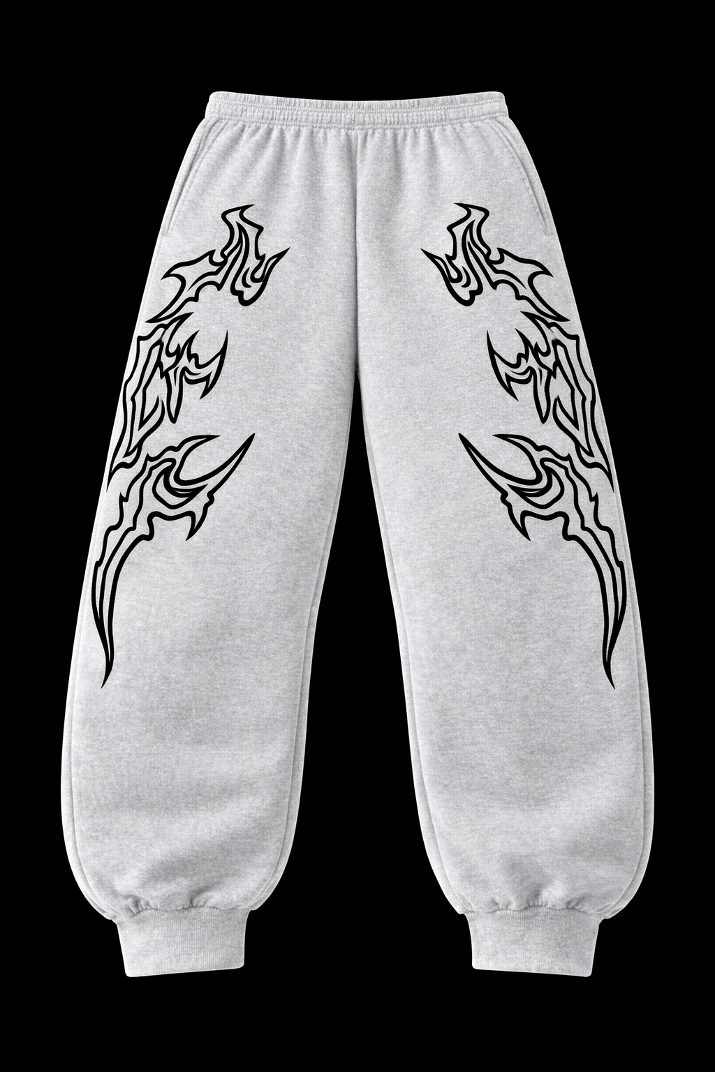 Black Flame Gym Jogger Pants |MAZENTIH