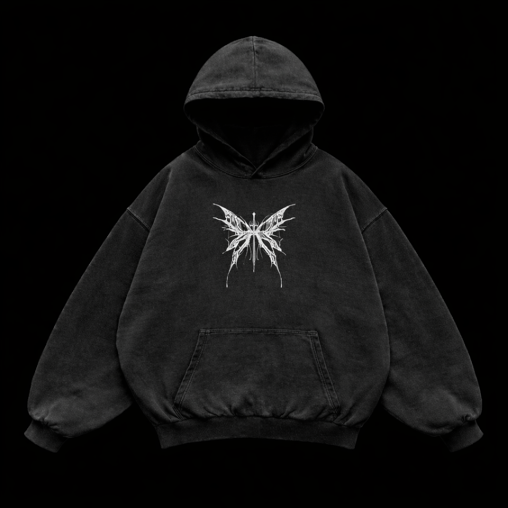 Angel wings Oversized Gym Hoodie – Athletic Fit |MAZENTIH