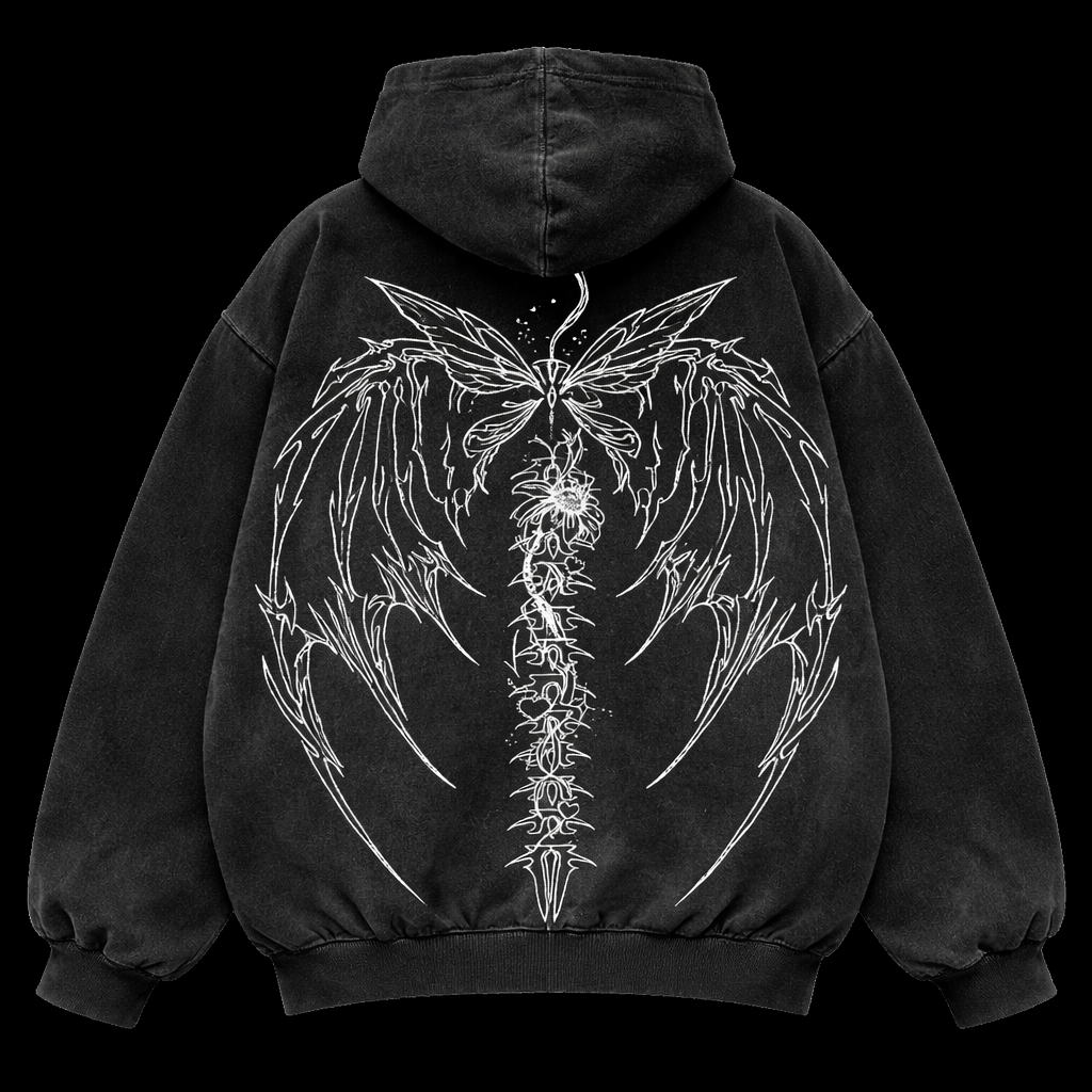 Angel wings Oversized Gym Hoodie – Athletic Fit |MAZENTIH