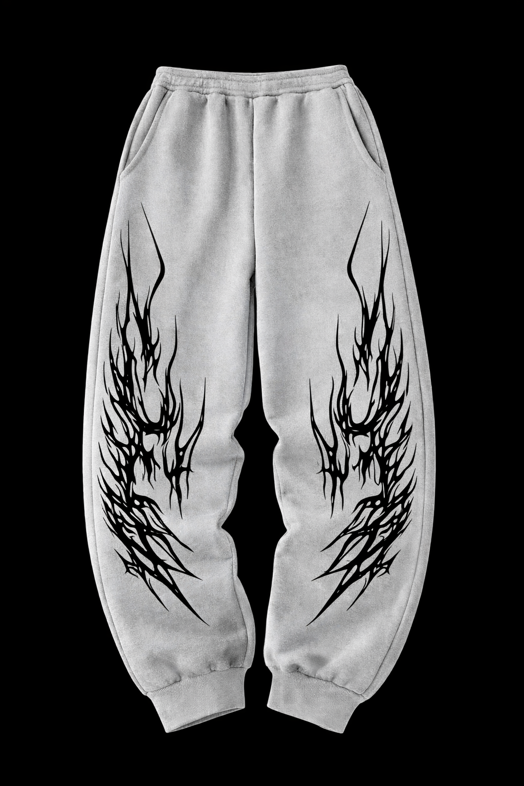 Shadow Thorns Pants – Oversized Tribal Gym Pants