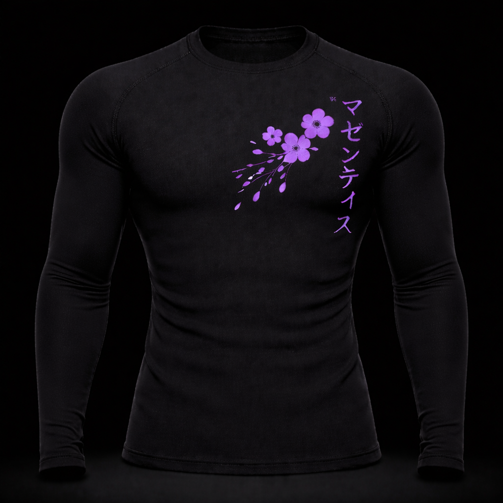 Sakura Long Sleeve Compression – Athletic Fit | MAZENTIH