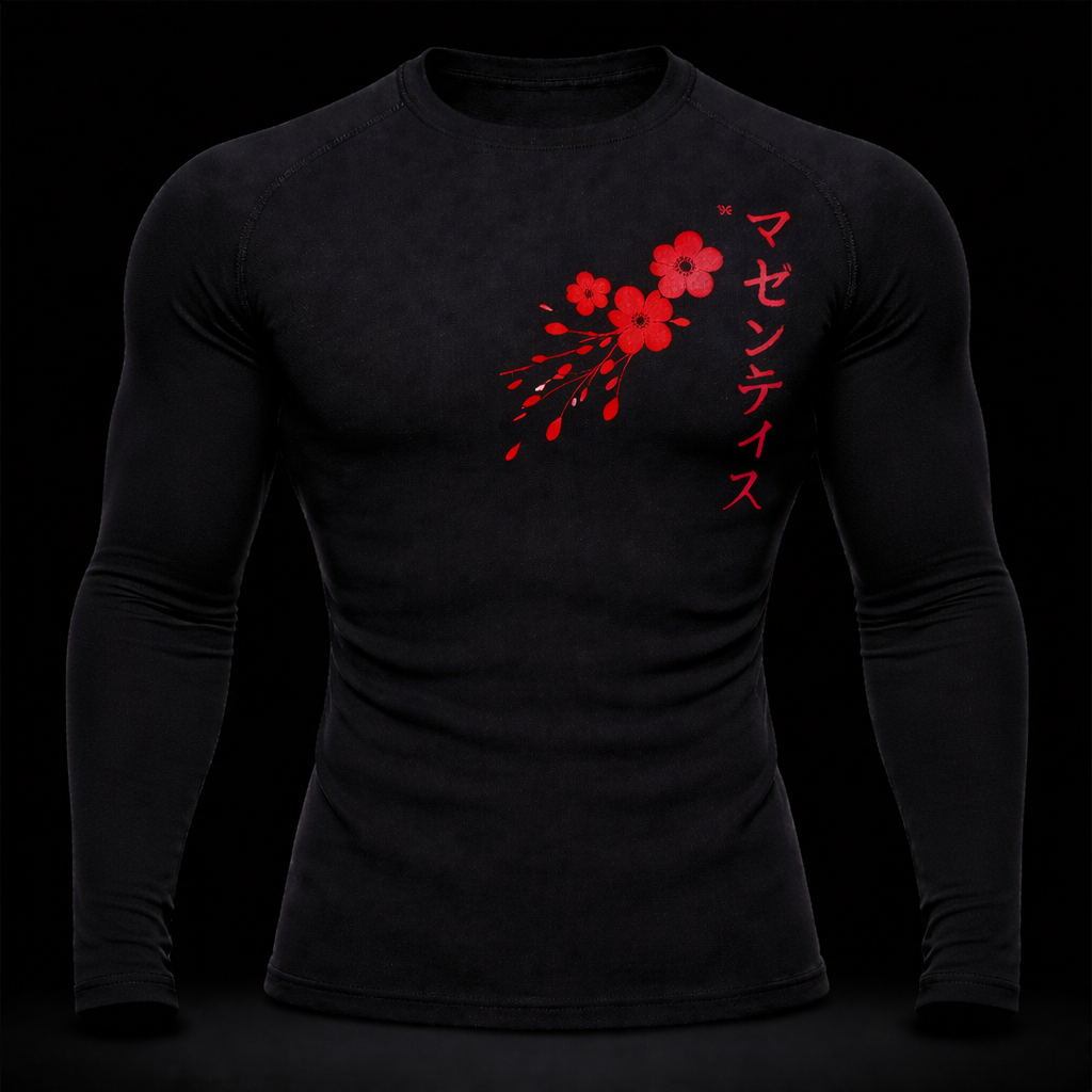 Sakura Long Sleeve Compression – Athletic Fit | MAZENTIH