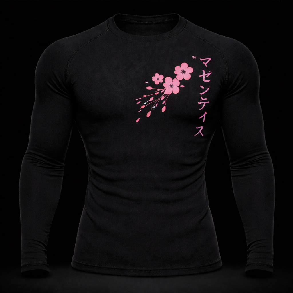 Sakura Long Sleeve Compression – Athletic Fit | MAZENTIH