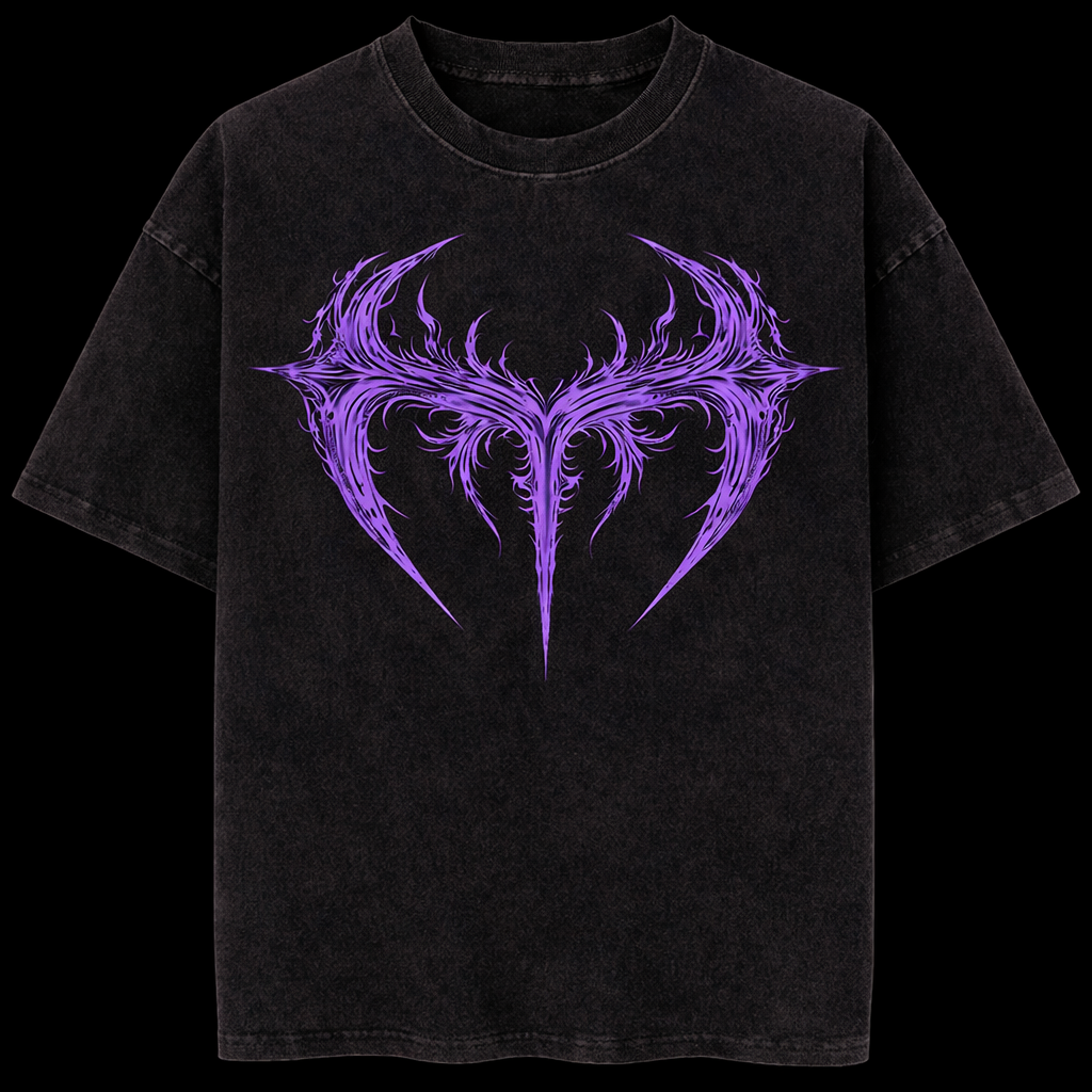Violet Cross Vintage T-Shirt - Athletic Fit |MAZENTIH