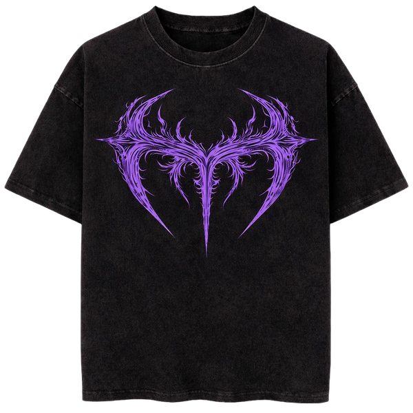 Violet Cross Vintage T-Shirt - Athletic Fit |MAZENTIH