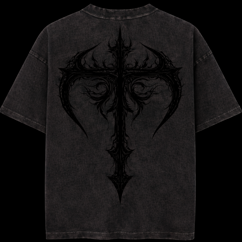Shadow Cross Vintage T-Shirt - Athletic Fit |MAZENTIH