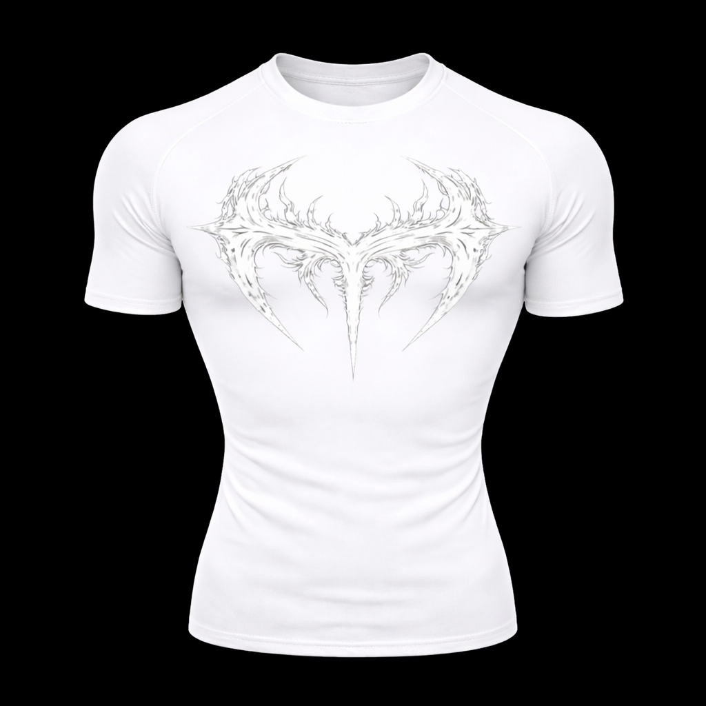 Obsidian Cross Compression Tee Short Gym  | MAZENTIH