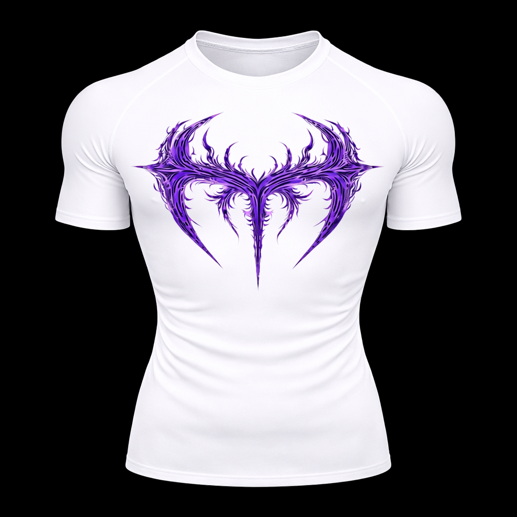 Violet Cross Compression Short Gym | MAZENTIH