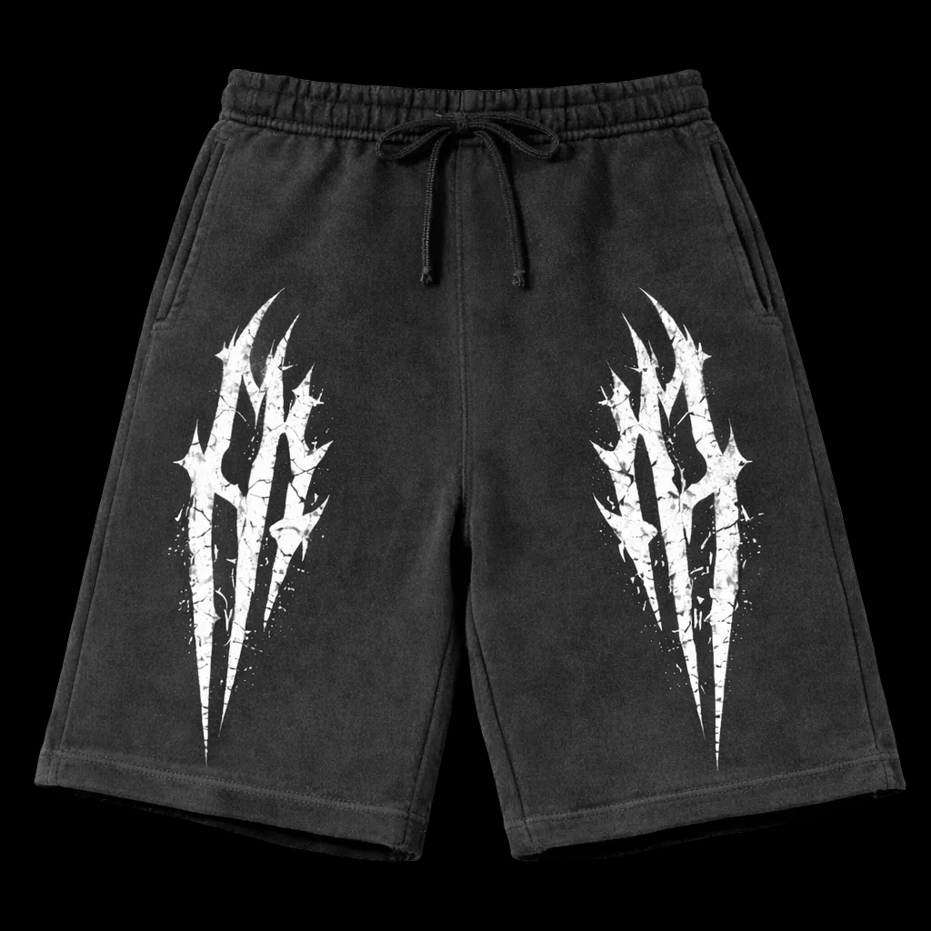 Shadow Rift Vintage Gym Short | MAZENTIH