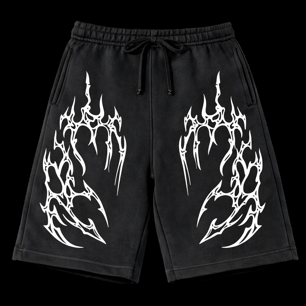 Dark Claw Vintage Gym Short | MAZENTIH