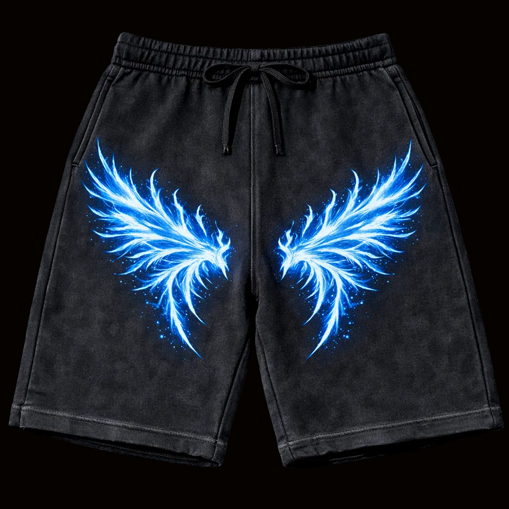 Energy Wings Vintage Gym Short | MAZENTIH