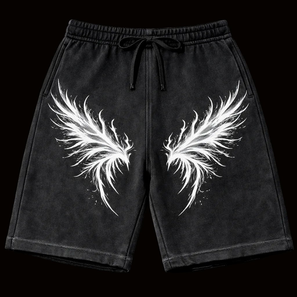 Energy Wings Vintage Gym Short | MAZENTIH