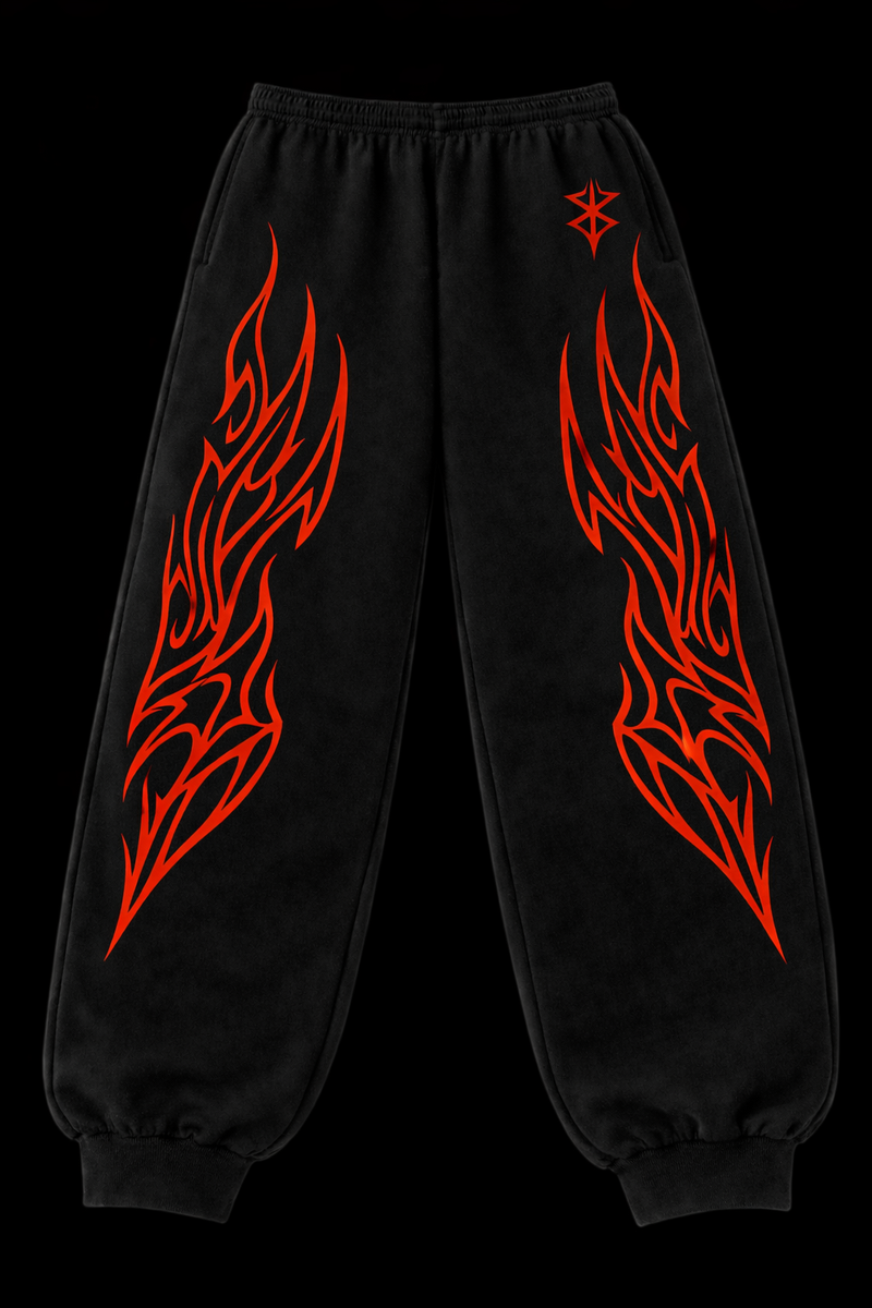 Tribal Surge Flame Jogger Pants | MAZENTIH