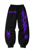 Purple Crimson Spider Gym Jogger Pants | MAZENTIH