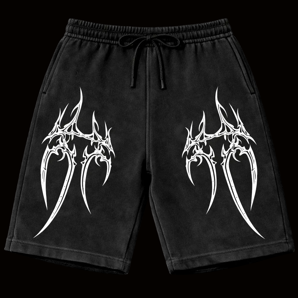 Tribal Barbed Vintage Gym Short | MAZENTIH