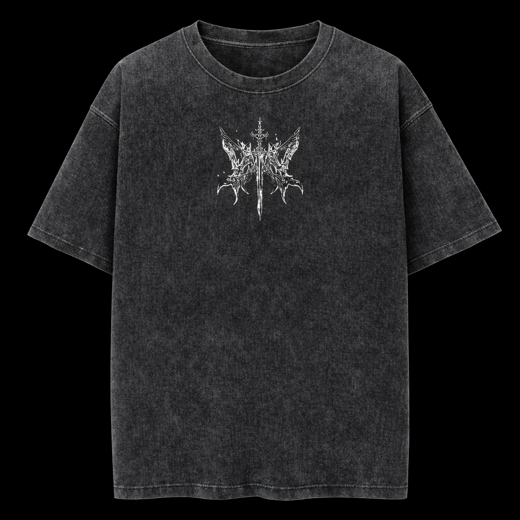 Black Ritual Vintage Oversized Gym T-Shirt - |MAZENTIH