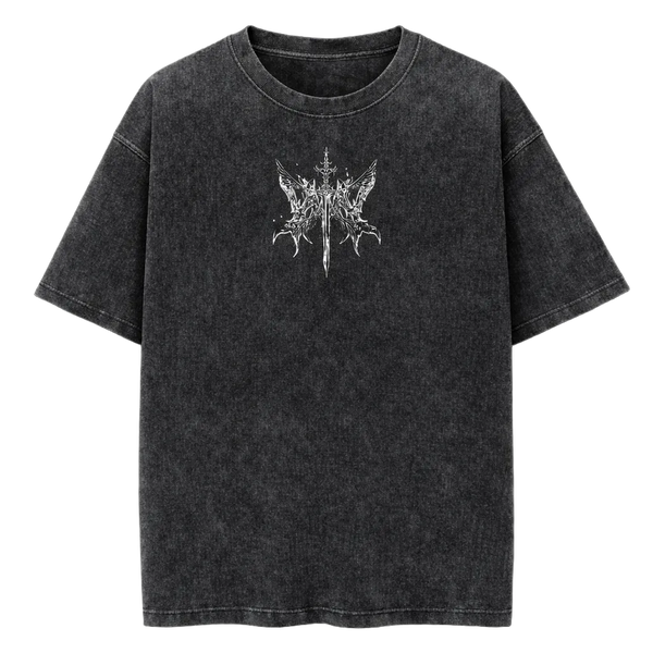 Black Ritual Vintage Oversized Gym T-Shirt - |MAZENTIH