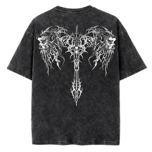 Black Ritual Vintage Oversized Gym T-Shirt - |MAZENTIH