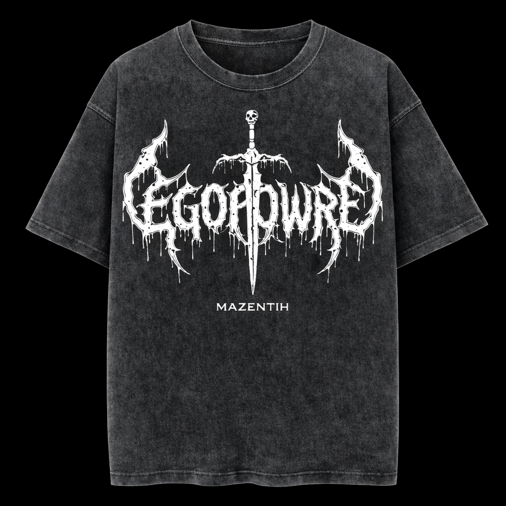 Ego Power Oversized Gym T-Shirt – Athletic Fit | MAZENTIH