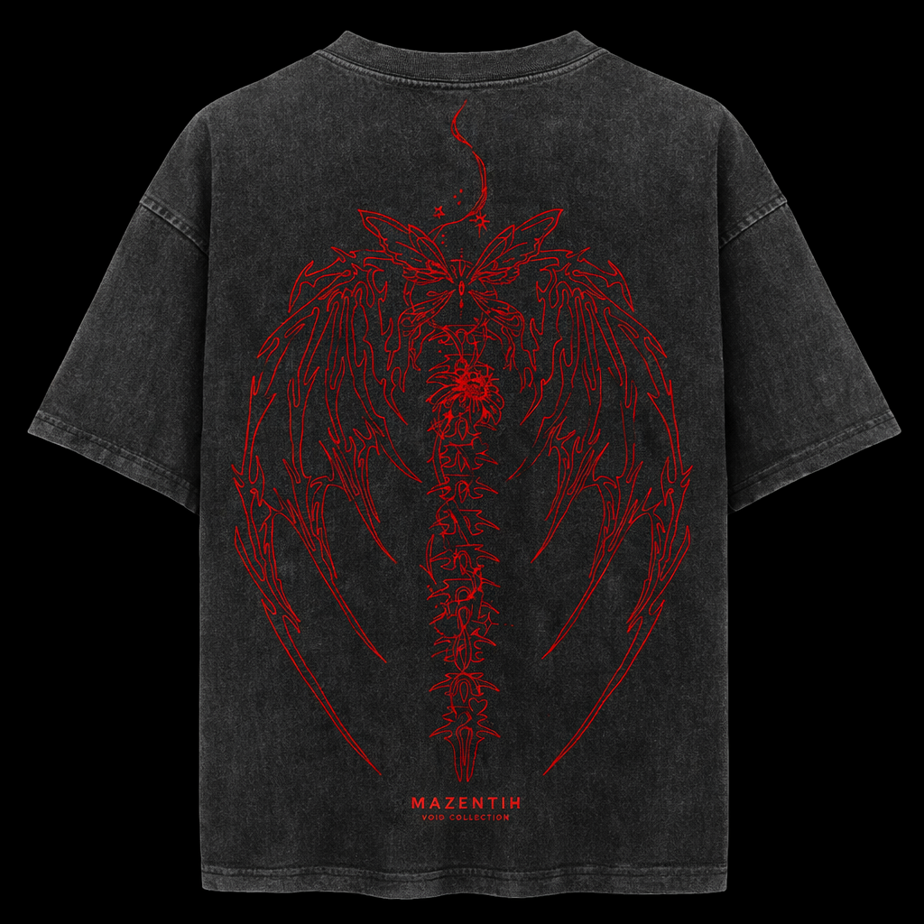 Blood Wing Gym T-Shirt – Vintage Athletic Fit |MAZENTIH