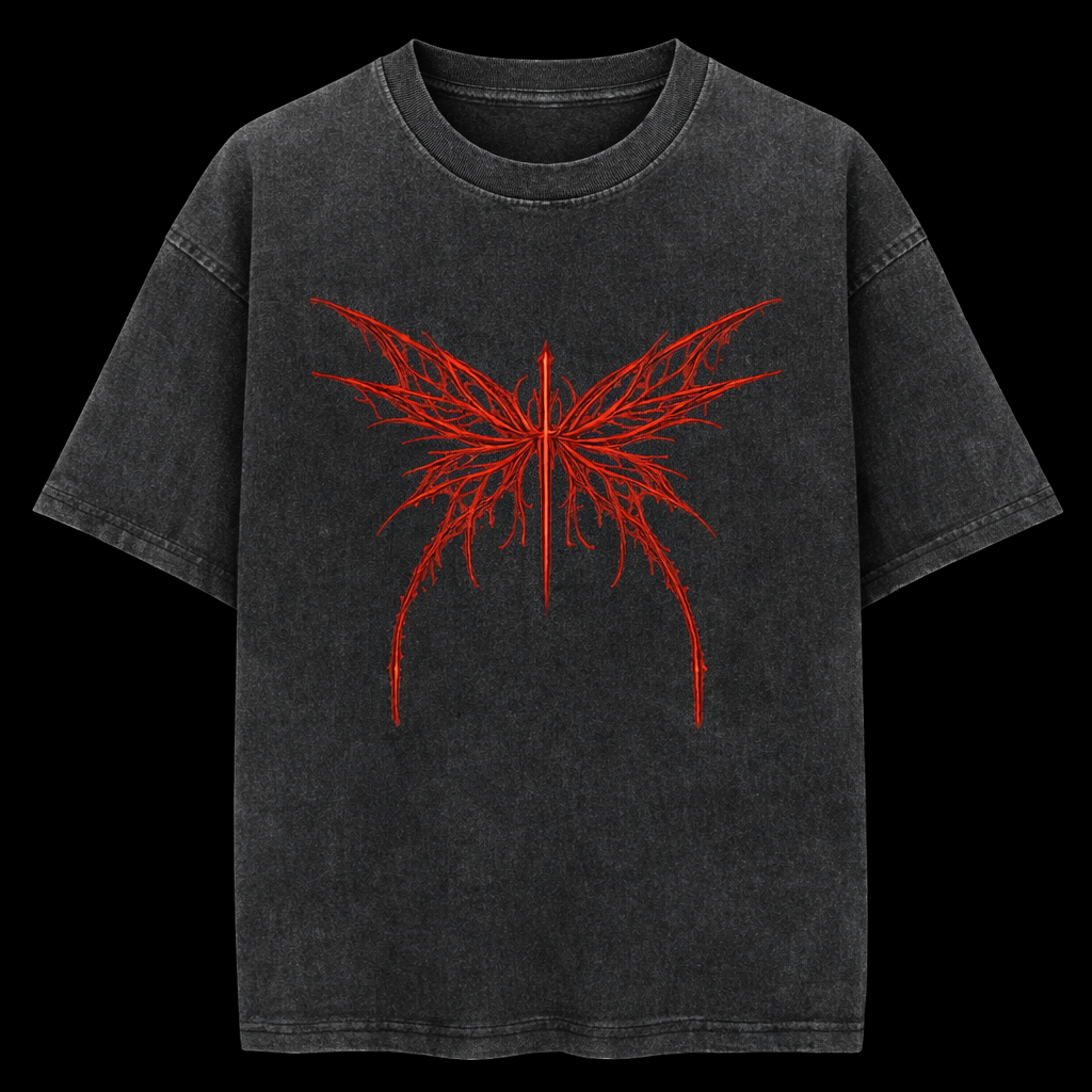 Blood Wing Gym T-Shirt – Vintage Athletic Fit |MAZENTIH