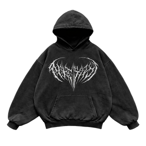 Dark Oversized Gym Hoodie – Athletic Fit | MAZENTIH