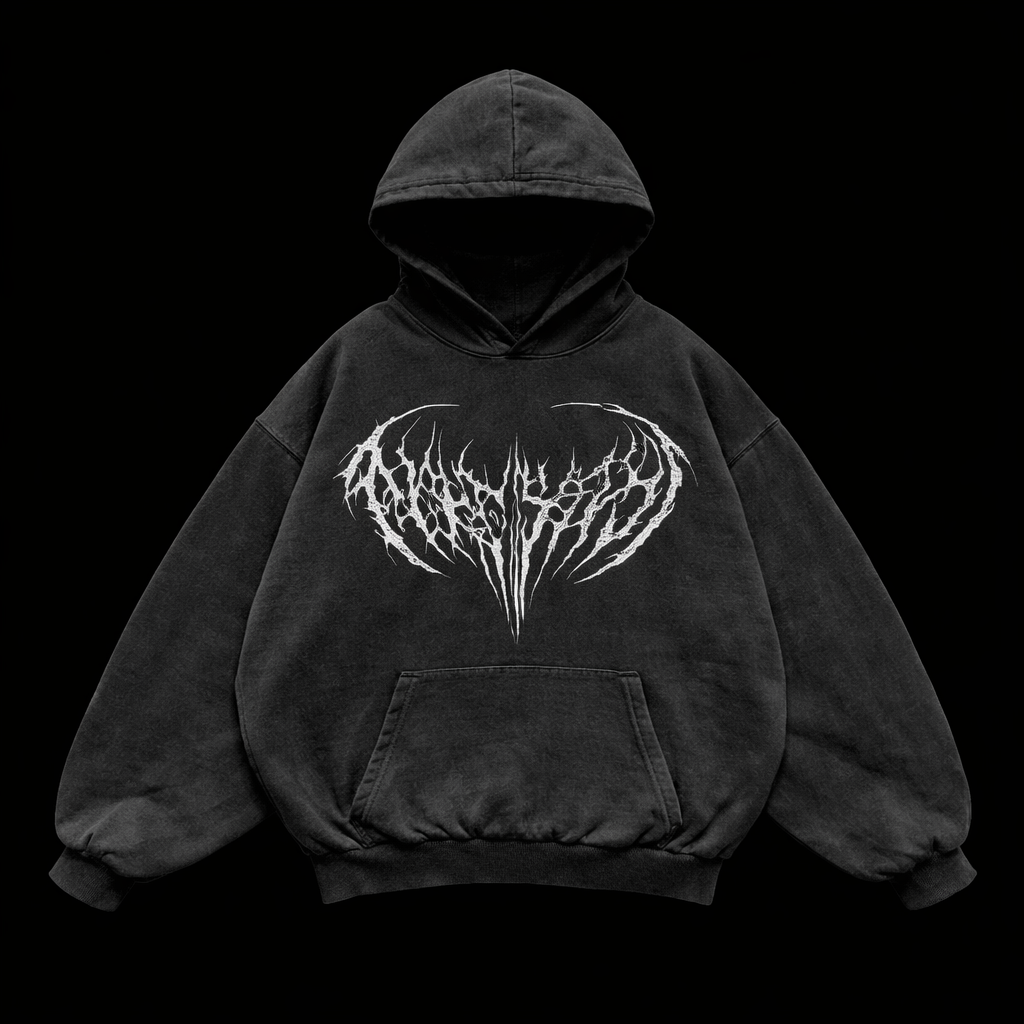 Dark Oversized Gym Hoodie – Athletic Fit | MAZENTIH