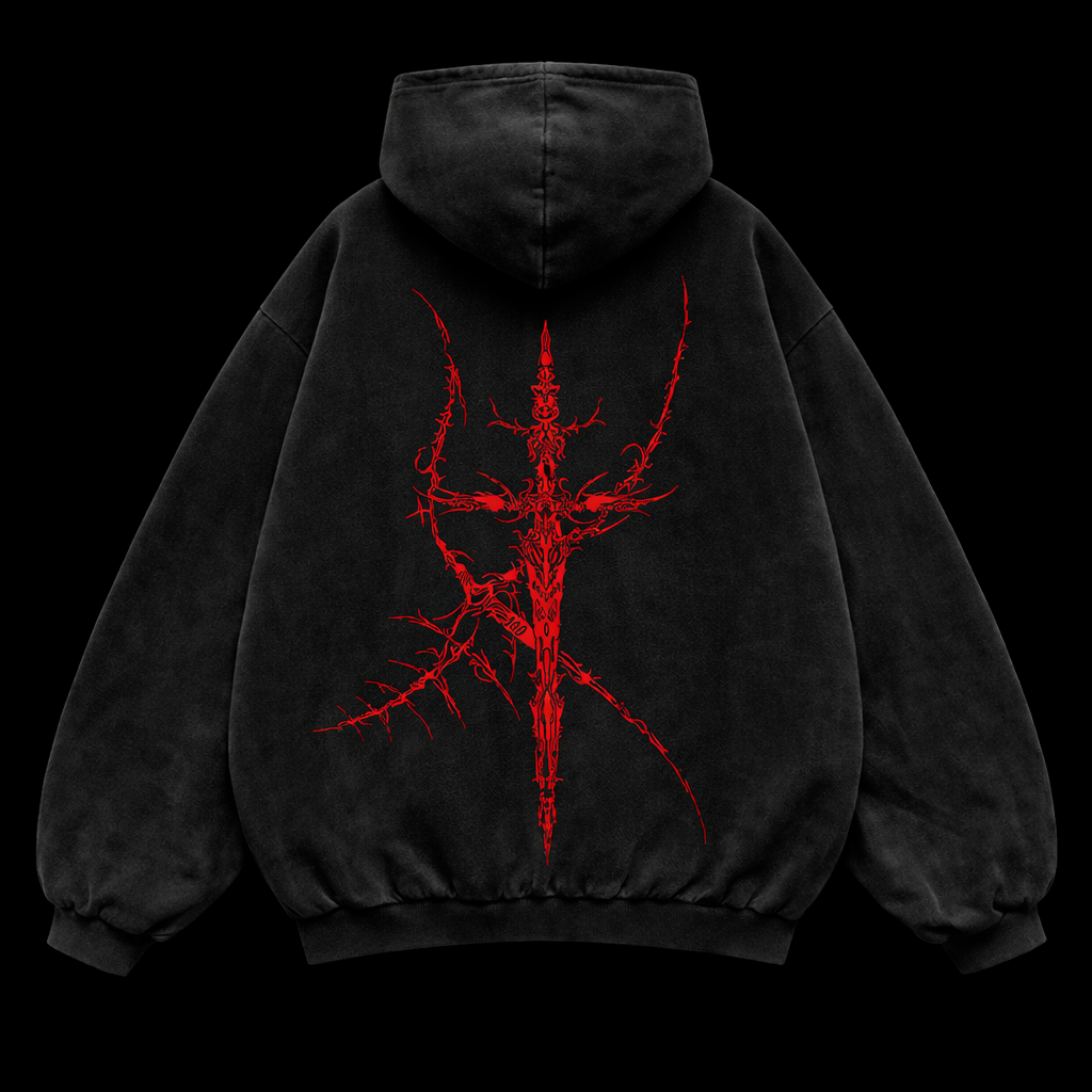 Blood Rage Gym Hoodie –  Athletic Fit | MAZENTIH