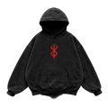Berserk Mark Oversized  Gym Hoodie – Athletic Fit |MAZENTIH