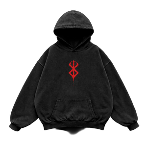 Berserk Mark Oversized  Gym Hoodie – Athletic Fit |MAZENTIH