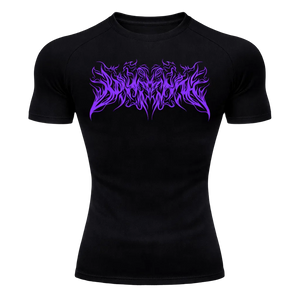 Purple Chaos Compression – Athletic Fit | MAZENTIH