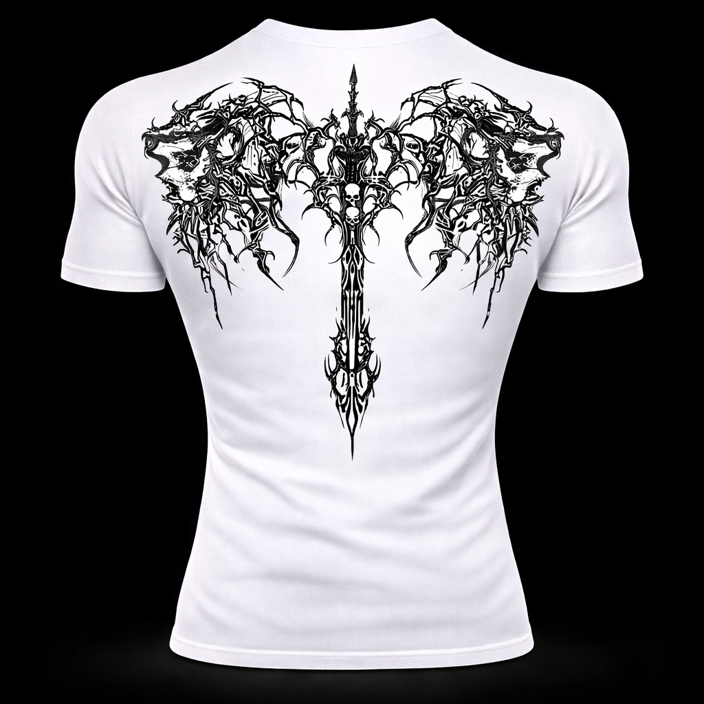 Black Ritual Compression Shirt – Dark Athletic Fit | MAZENTIH