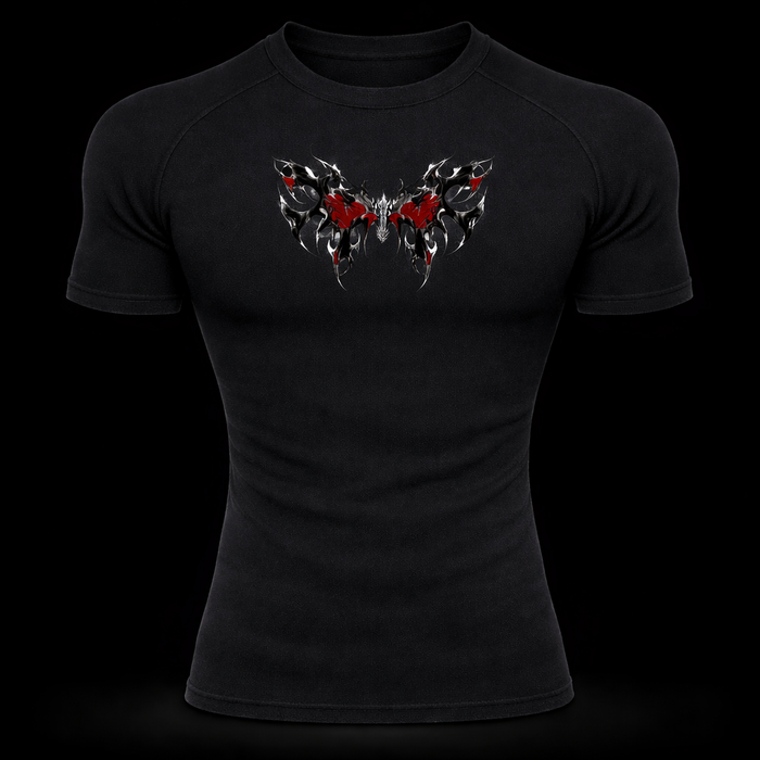 Dark Butterfly Compression Shirt – Athletic Fit | MAZENTIH