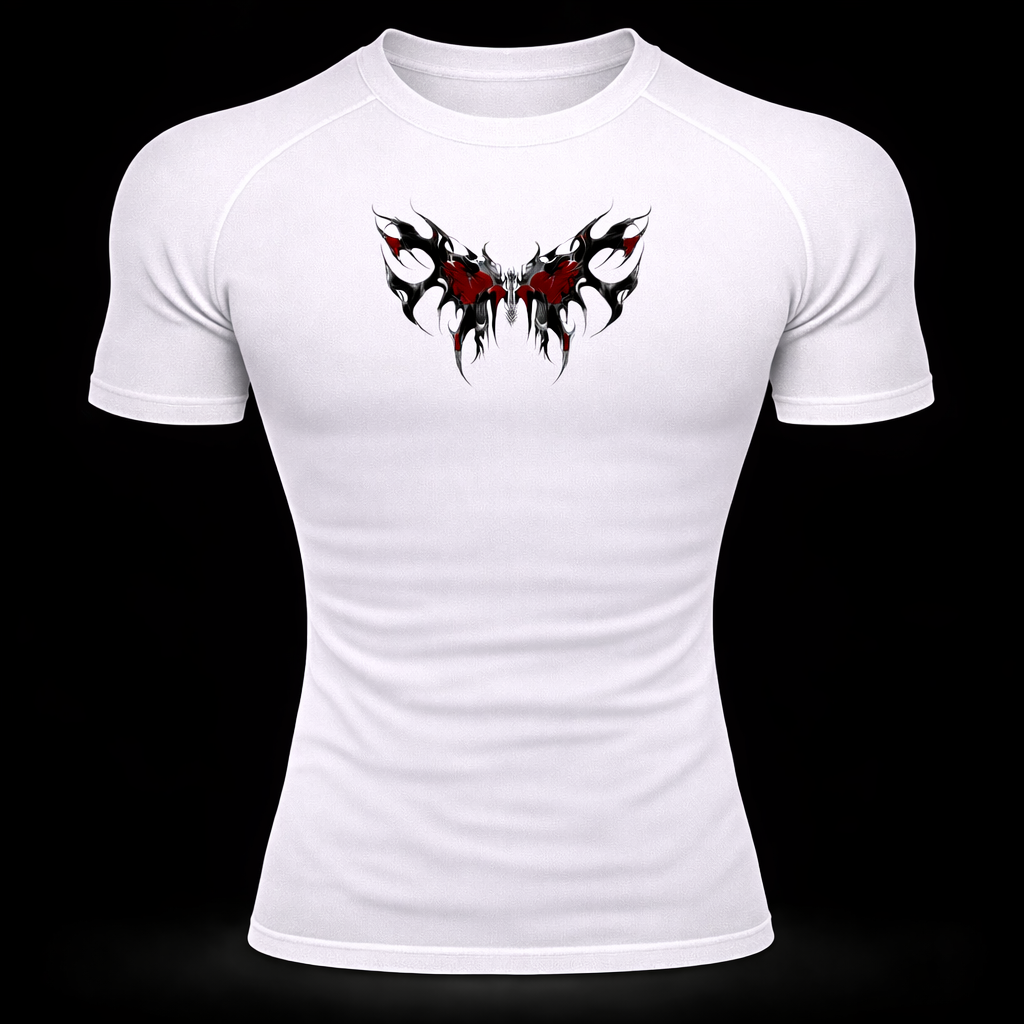 Dark Butterfly Compression Shirt – Athletic Fit | MAZENTIH
