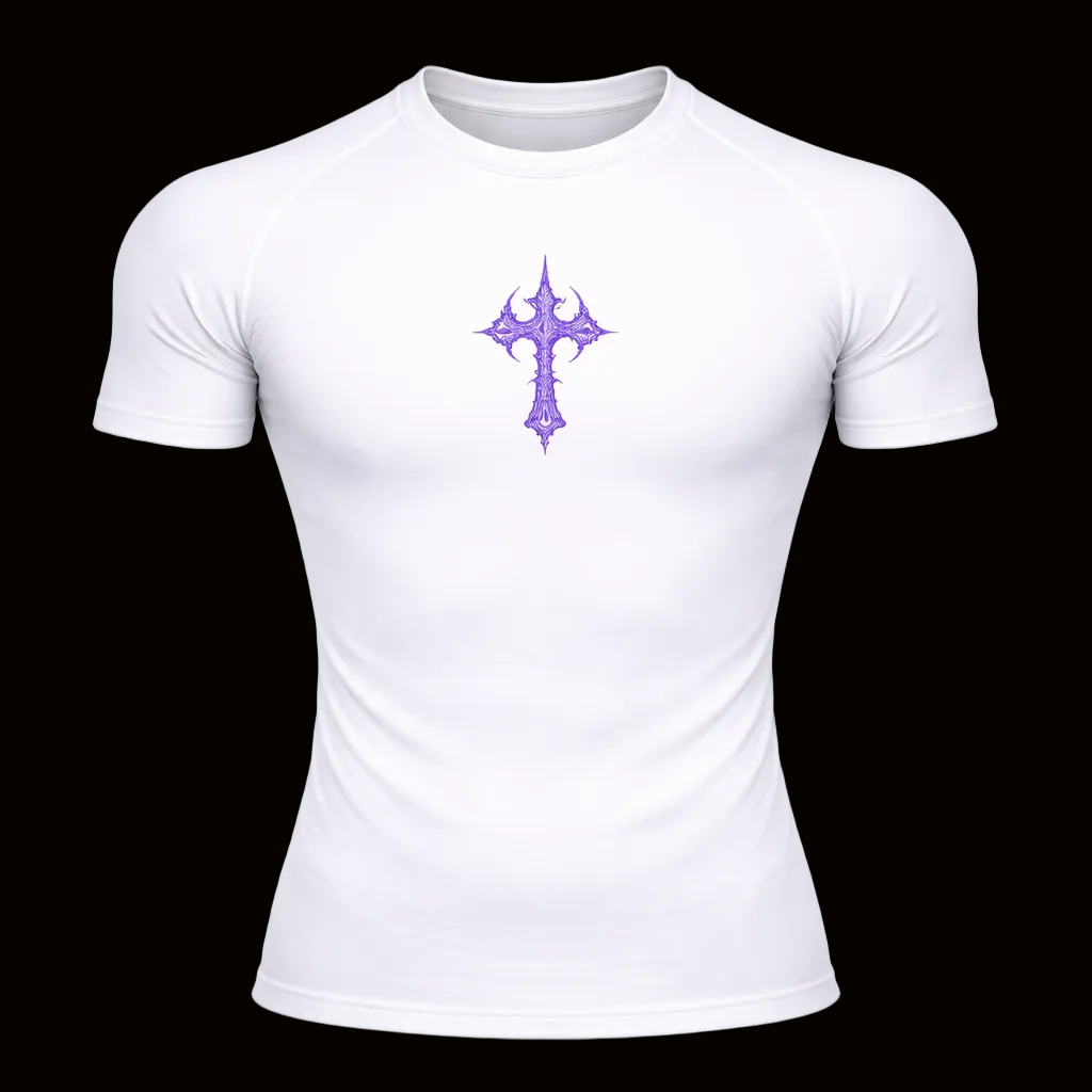 Cursed Sigil Compression Shirt – Athletic Fit | MAZENTIH