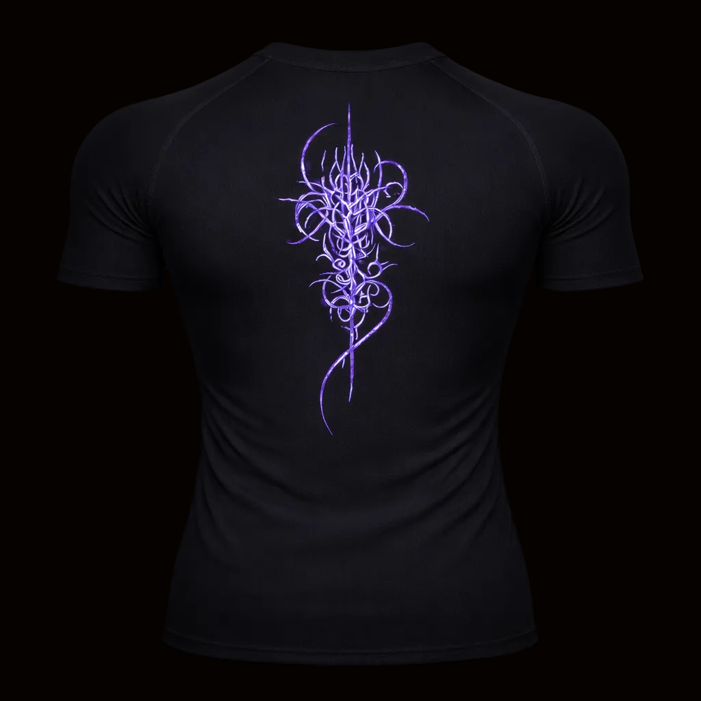 Cursed Sigil Compression Shirt – Athletic Fit | MAZENTIH