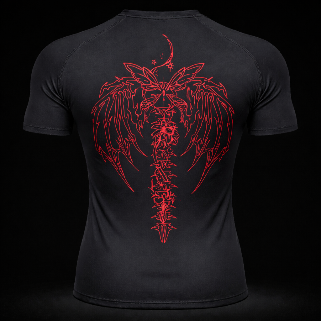 Demon Spine Compression Shirt – Athletic Fit | MAZENTIH